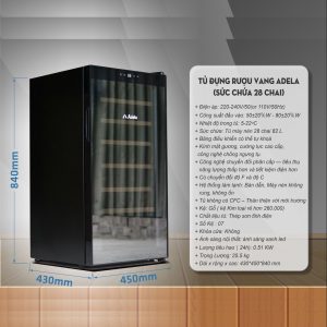 tủ rượu vang adela