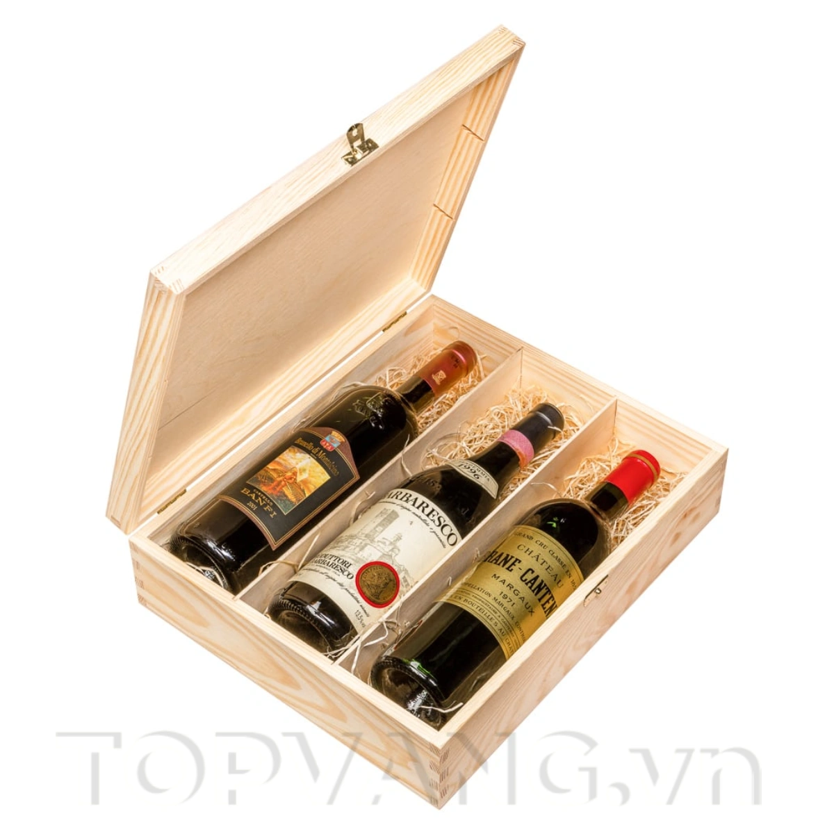 Hộp Gỗ Đựng Rượu Vang 3 Chai Nguyên Khối Topvang.vn 3 Hop Go Dung Ruou Vang 3 Chai Nguyen Khoi Topvang.vn 3