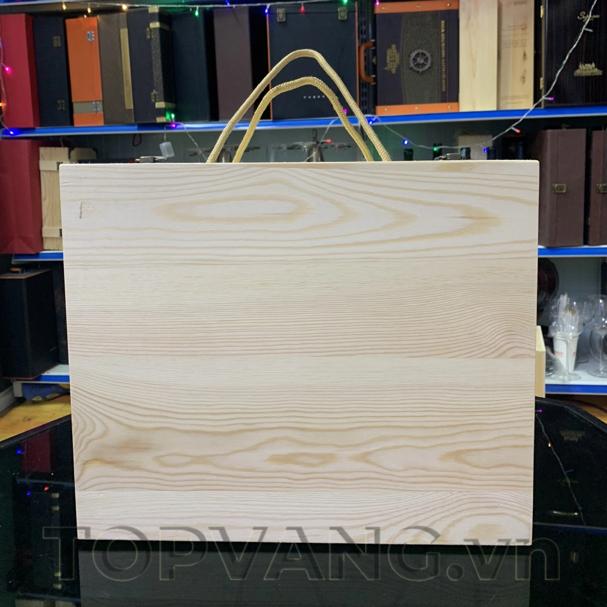 Hộp Gỗ Đựng Rượu Vang 3 Chai Nguyên Khối Topvang.vn 9 Hop Go Dung Ruou Vang 3 Chai Nguyen Khoi Topvang.vn 9