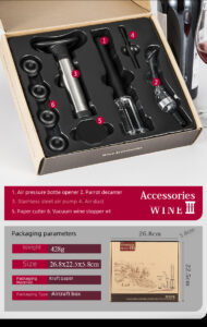Bộ Khui Rượu Vang Tự Động (Khui Rượu Vang Điện Full Set) 4 Bộ Khui Điện, khui tự động